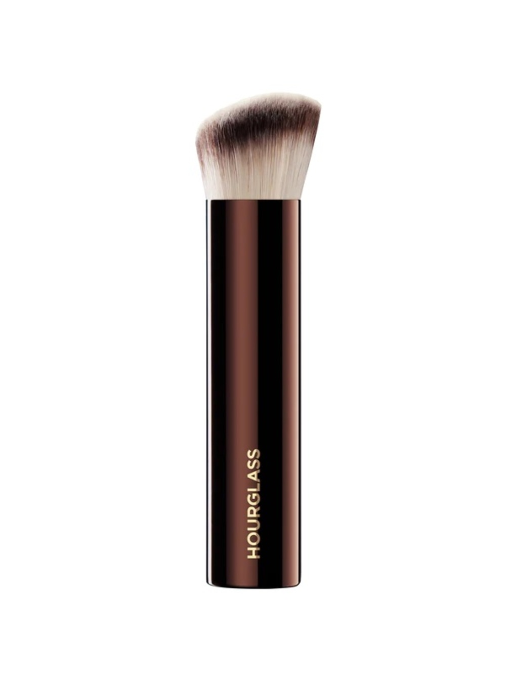 Hourglass Angled Face Brush — Brown Handle with Ombre Bristles foundation brush